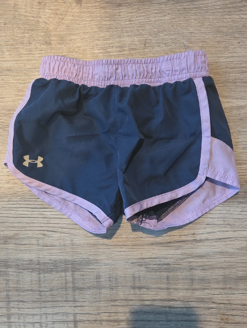 Under Armour Navy and Light Purple Toddlers' Athletic Shorts